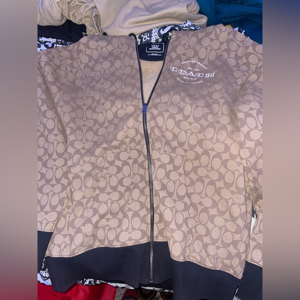 Coach sweatshirt/khaki color Large